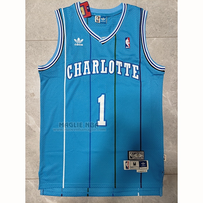 Maglia
 Muggsy Bogues NO 1 Charlotte Hornets Throwback
 Blu

